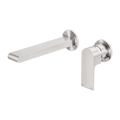 Tapware Nero Bianca Wall Basin/Bath Mixer Separate Back Plate Colour: Brushed Nickel Size: 230mm Place & Palette