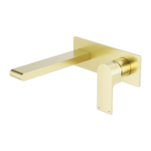 Tapware Nero Bianca Wall Basin/Bath Mixer Colour: Brushed Gold Size: 230mm Place & Palette