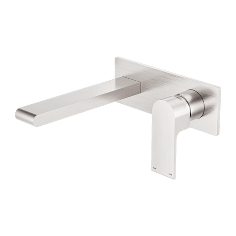 Tapware Nero Bianca Wall Basin/Bath Mixer Colour: Brushed Nickel Size: 230mm Place & Palette