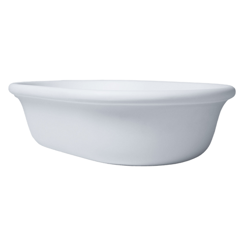 Basins Turner Hastings Blanche TitanCast Basin Colour: Satin Silk White Place & Palette