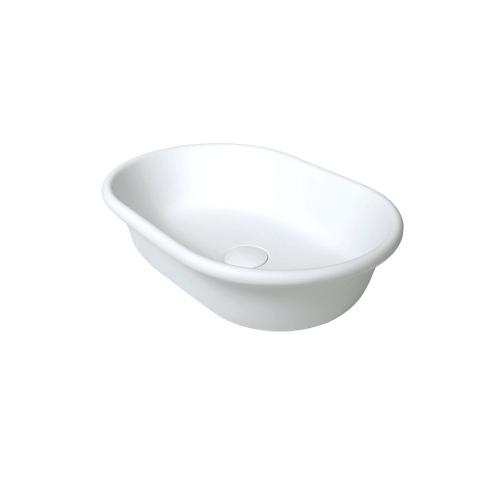 Basins Turner Hastings Blanche TitanCast Basin Colour: Satin Silk White Place & Palette