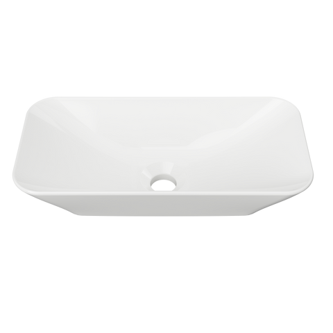 Bloom Ceramic Basin 475mm-Basins-Timberline-White Gloss-place-and-palette