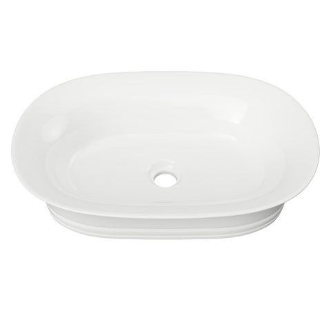 Bonnie Ceramic Basin 560mm-Basins-Timberline-White Gloss-place-and-palette