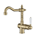 Tapware Modern National Bordeaux Basin Mixer Colour: Pvd Brushed Bronze Style: High-Rise Place & Palette