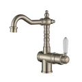 Tapware Modern National Bordeaux Basin Mixer Colour: Pvd Brushed Nickel Style: High-Rise Place & Palette