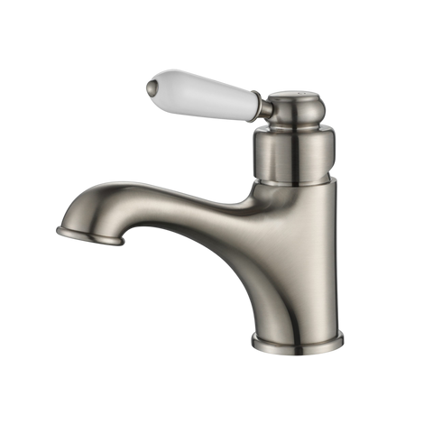 Tapware Modern National Bordeaux Basin Mixer Colour: Pvd Brushed Nickel Style: Standard Place & Palette