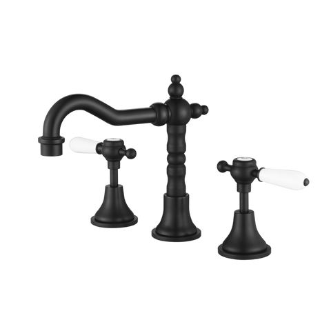 Tapware Modern National Bordeaux Basin Set Colour: Electroplated Matte Black Place & Palette