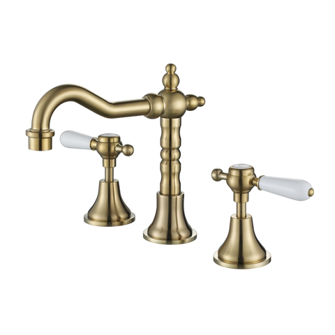 Tapware Modern National Bordeaux Basin Set Colour: Pvd Brushed Bronze Place & Palette