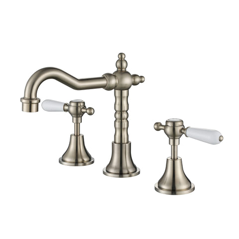 Tapware Modern National Bordeaux Basin Set Colour: Pvd Brushed Nickel Place & Palette