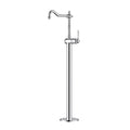 Tapware Modern National Bordeaux Freestanding Bath Mixer Colour: Electroplated Chrome Style: Standard Place & Palette