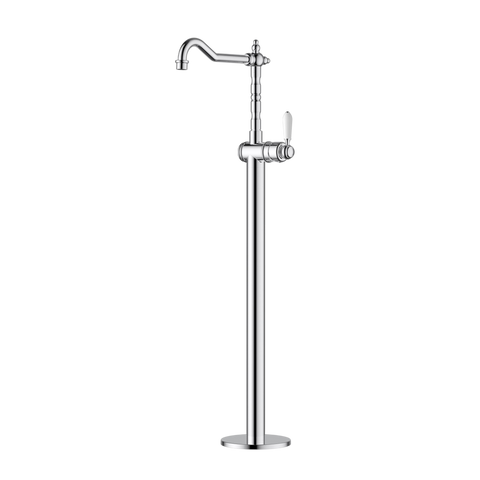 Tapware Modern National Bordeaux Freestanding Bath Mixer Colour: Electroplated Chrome Style: Standard Place & Palette