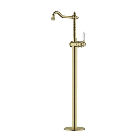 Tapware Modern National Bordeaux Freestanding Bath Mixer Colour: Pvd Brushed Bronze Style: Standard Place & Palette