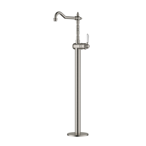 Tapware Modern National Bordeaux Freestanding Bath Mixer Colour: Pvd Brushed Nickel Style: Standard Place & Palette