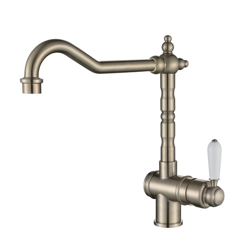 Tapware Modern National Bordeaux Kitchen Mixer Colour: Pvd Brushed Nickel Place & Palette