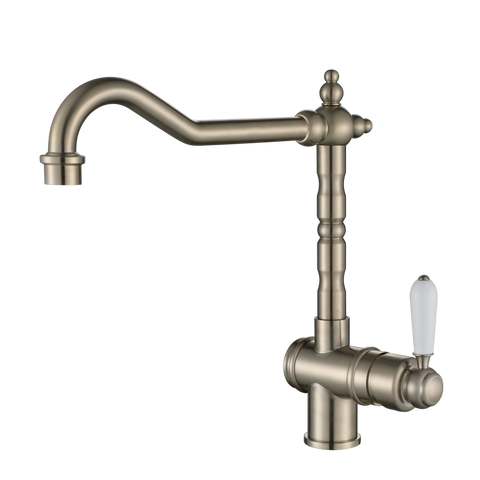 Tapware Modern National Bordeaux Kitchen Mixer Colour: Pvd Brushed Nickel Place & Palette