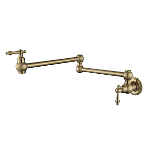 Tapware Modern National Bordeaux Kitchen Pot Filler Colour: Pvd Brushed Bronze Place & Palette