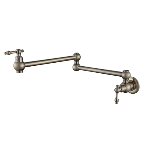 Tapware Modern National Bordeaux Kitchen Pot Filler Colour: Pvd Brushed Nickel Place & Palette