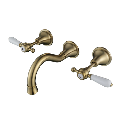 Tapware Modern National Bordeaux Wall Spa And Sink Set Colour: Pvd Brushed Bronze Place & Palette