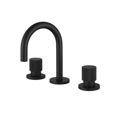 Tapware Modern National Cadence Basin Set Colour: Electroplated Matte Black Place & Palette