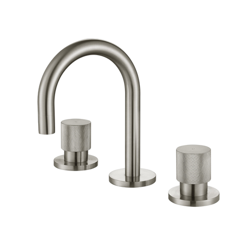 Tapware Modern National Cadence Basin Set Colour: Pvd Brushed Nickel Place & Palette