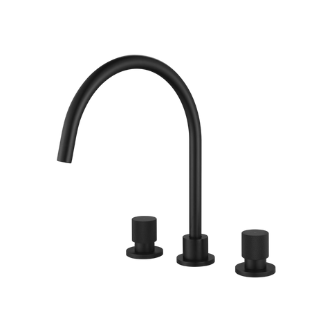 Tapware Modern National Cadence Kitchen Set Colour: Electroplated Matte Black Place & Palette