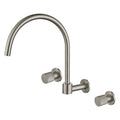 Tapware Modern National Cadence Wall Sink Set Colour: Pvd Brushed Nickel Place & Palette