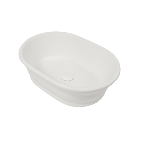 Basins Turner Hastings Cambridge TitanCast Basin Colour: Satin Silk White Place & Palette