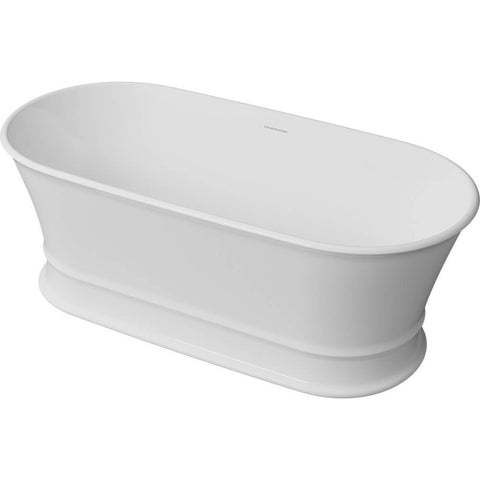 Claremont MagnaCast Free Standing Bath-Baths-Turner Hastings-Matte White-place-and-palette