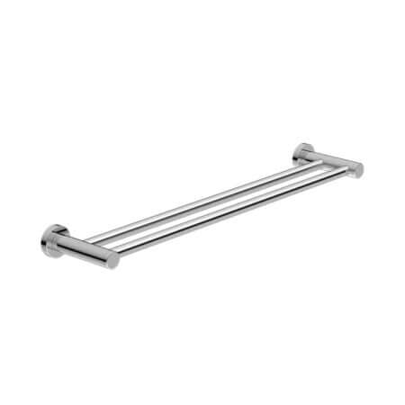 Classic Double Towel Rail-Accessories-Nero-Chrome-600mm-place-and-palette