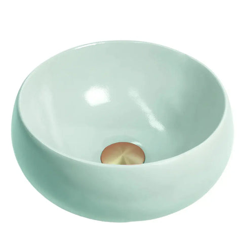 Basins Bramstone Cove Basin Colour: Soft Seafoam - Pastel Mint Finish: Satin Place & Palette