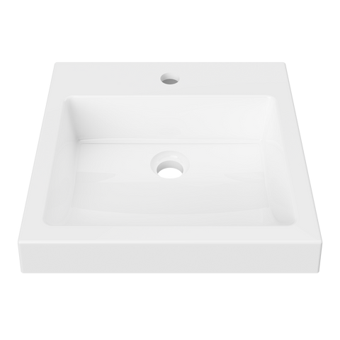 Cove Grand Inset Mineral Composite Basin 460mm-Basins-Timberline-White Gloss-place-and-palette