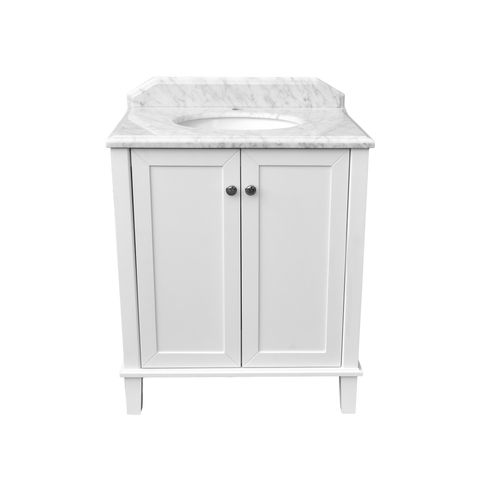 Vanities Turner Hastings Coventry Vanity with Marble Top & Under Counter Basin - 75 x 55 Taphole: One Taphole Place & Palette