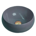 Basins Bramstone Crest Basin Colour: Iron Veil - Grey Blue Finish: Satin Place & Palette