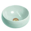 Basins Bramstone Crest Basin Colour: Soft Seafoam - Pastel Mint Finish: Satin Place & Palette