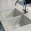 Basins Turner Hastings Cuisine Double Fireclay Sink Size: 85x46 Colour: Gloss White Overflow: With Overflow Place & Palette