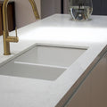 Basins Turner Hastings Cuisine Double Fireclay Sink Size: 85x46 Colour: Gloss White Overflow: With Overflow Place & Palette