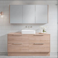 Vanities Timberline Delaware Floor Standing Vanity with Laminate Top & White Gloss Above Counter Basin Size: L 600mm Centre Bowl Place & Palette