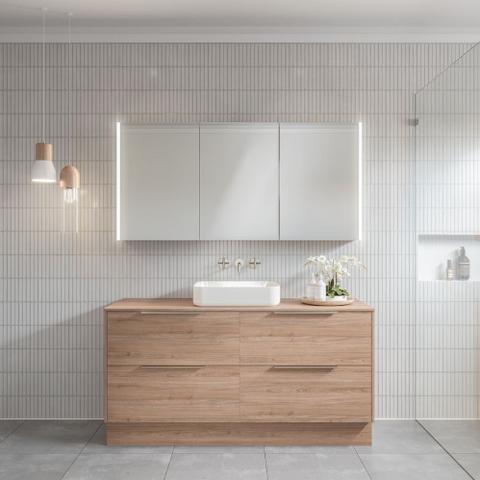 Delaware Floor Standing Vanity with Laminate Top & White Gloss Above Counter Basin-Vanities-Timberline-place-and-palette