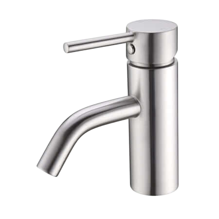 Tapware Nero Dolce Basin Mixer Stylish Spout Colour: Brushed Nickel Place & Palette