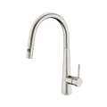 Tapware Nero Dolce Pull Out Sink Mixer With Vegie Spray Function Colour: Brushed Nickel Place & Palette