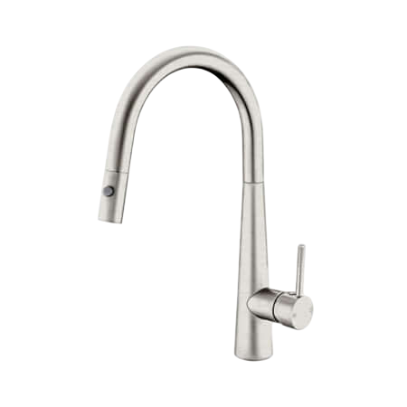 Tapware Nero Dolce Pull Out Sink Mixer With Vegie Spray Function Colour: Brushed Nickel Place & Palette