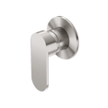 Showers Nero Ecco Shower Mixer 80mm Round Plate Colour: Brushed Nickel Place & Palette