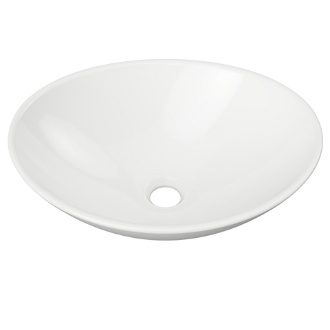 Elite Ceramic Basin 415mm-Basins-Timberline-White Gloss-place-and-palette