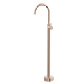 Tapware ParTaps Elm Floor Bath Filler Mixer - Gooseneck Colour: Brushed Rose Gold Place & Palette