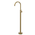 Tapware ParTaps Elm Floor Bath Filler Mixer - Gooseneck Colour: Rumbled Brass Place & Palette