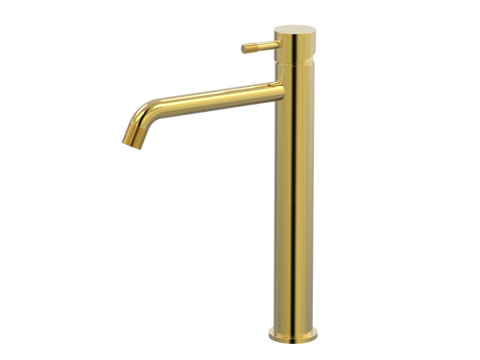 Tapware ParTaps Elm Hob Basin Tower Mixer Colour: Brushed Gold Place & Palette