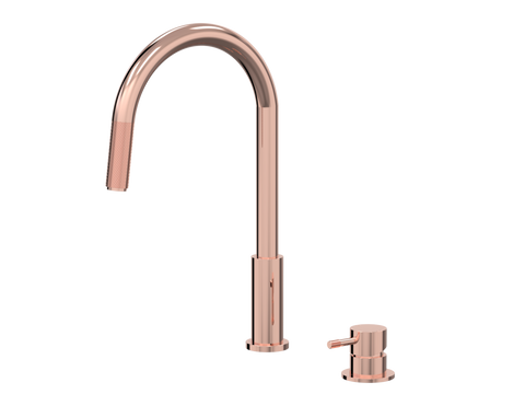 Tapware ParTaps Elm Hob Mixer Pullout Set - Gooseneck Colour: Copper Place & Palette