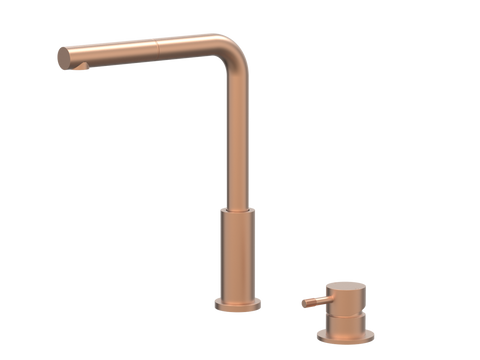 Tapware ParTaps Elm Hob Mixer Pullout Set - Straight Colour: Brushed Copper Place & Palette