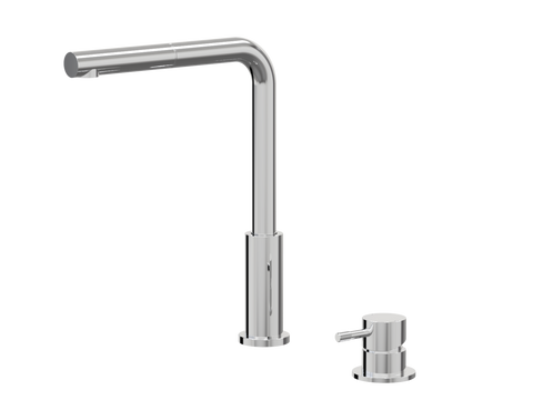 Tapware ParTaps Elm Hob Mixer Pullout Set - Straight Colour: Chrome Place & Palette