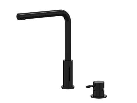 Tapware ParTaps Elm Hob Mixer Pullout Set - Straight Colour: Midnight Black Place & Palette